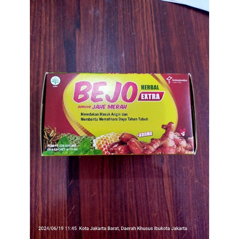 

BEJO HERBAL EXTRA DENGAN JAHE MERAH 6'15ml