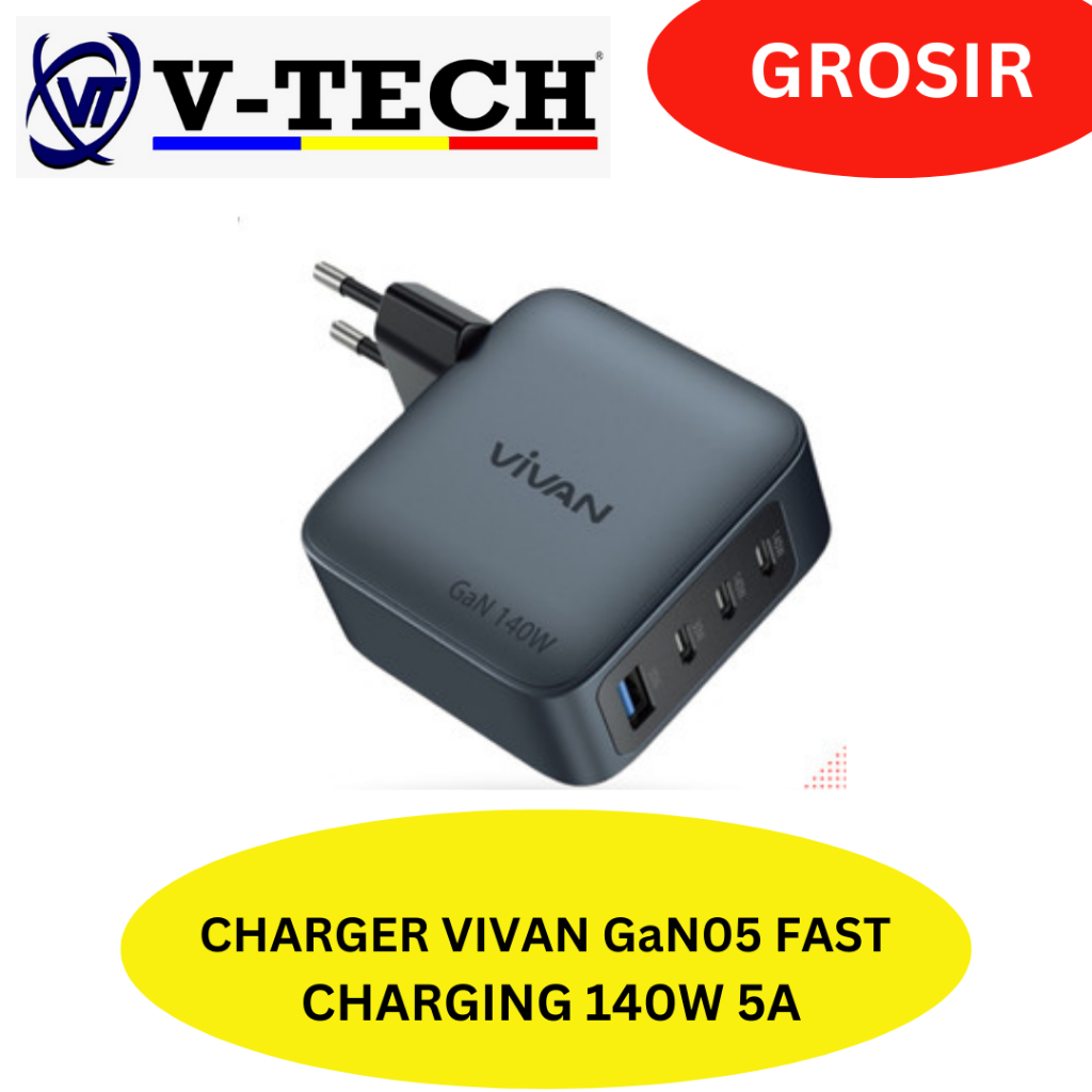 CHARGER VIVAN GaN05 FAST CHARGING 140W 5A