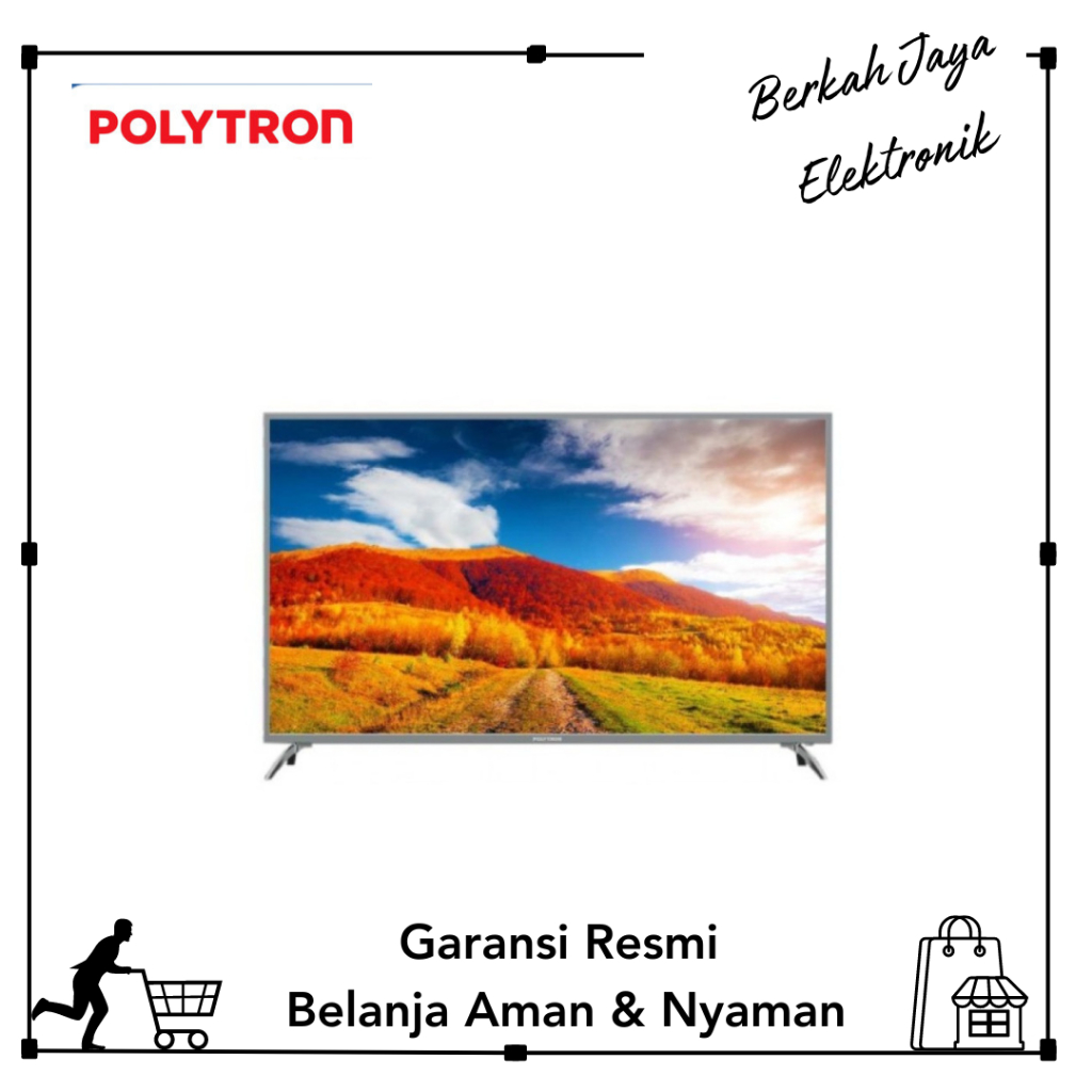 LED TV 55 inch Polytron Digital Satelite TV 4K UHD PLD-55US8850