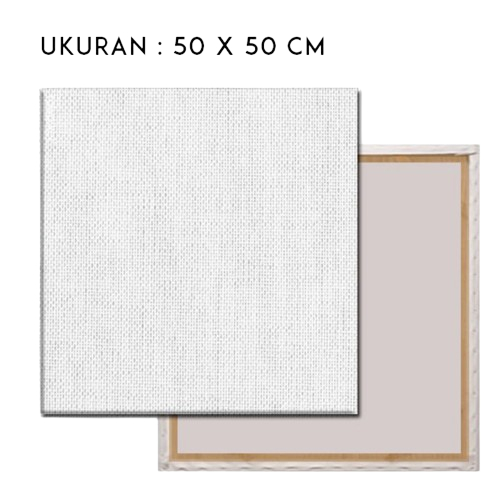 

Kanvas Lukis Berkualitas Tinggi Canvas Size 50x50 cm Putih Polos 1 Pcs