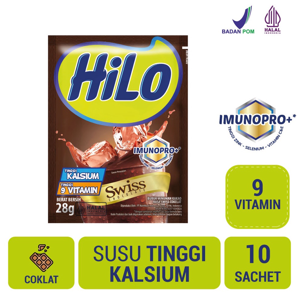 

Terbaru Hilo Swiss Chocolate 1 sachet Minuman Cokelat F67