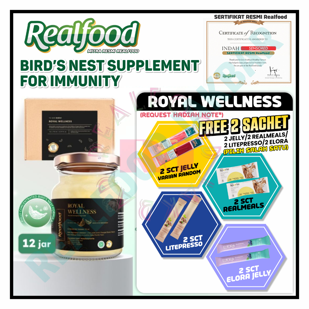 

Realfood Royal Wellness 12 Jar Minuman Sarang Burung Walet