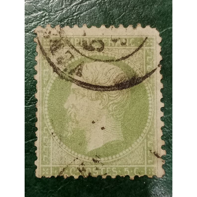 

Prangko Perancis Napoleon 5 C tahun 1862-1871 USED