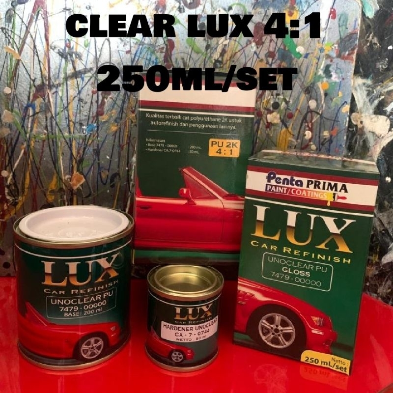 Clear Vernis Lux Uno Clear PU Gloss 250ml