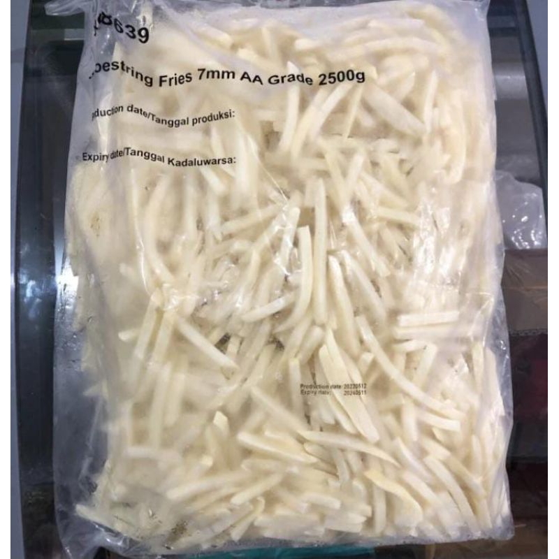 

Kentang Aviko shoestring fries 2,5kg / Shoestring fries 2,8kg / kentang