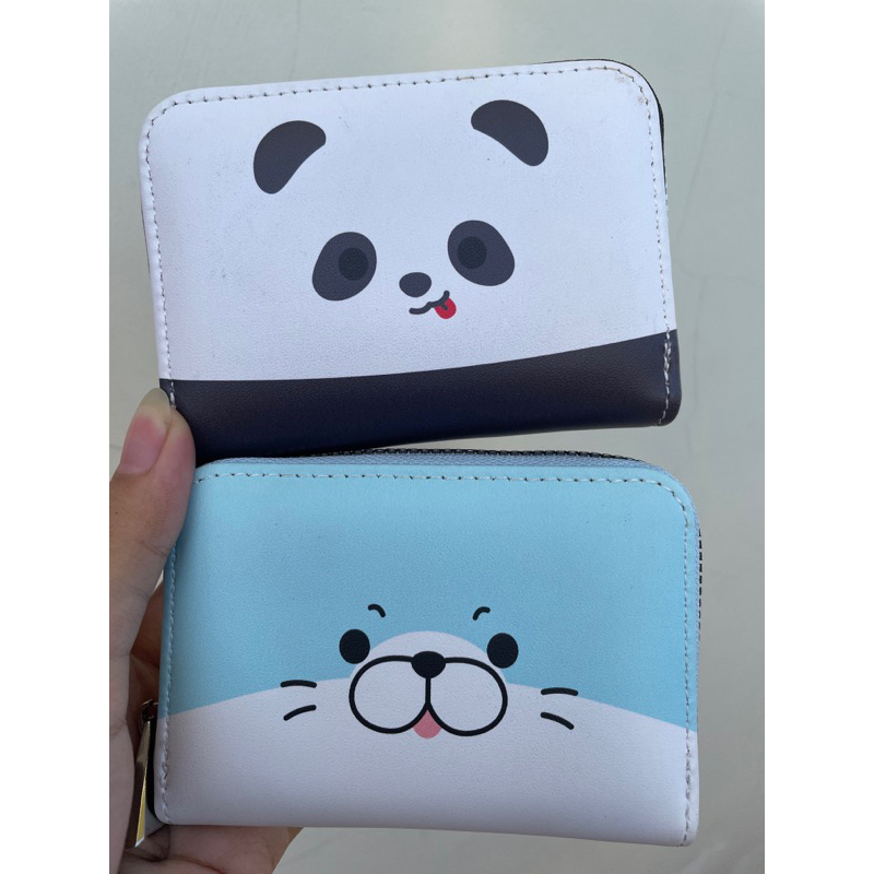 MINISO DOMPET KOIN WANITA ANIMAL FACES ZIP COIN PURSE DOMPET KECIL WANITA PRIA DOMPET KOIN