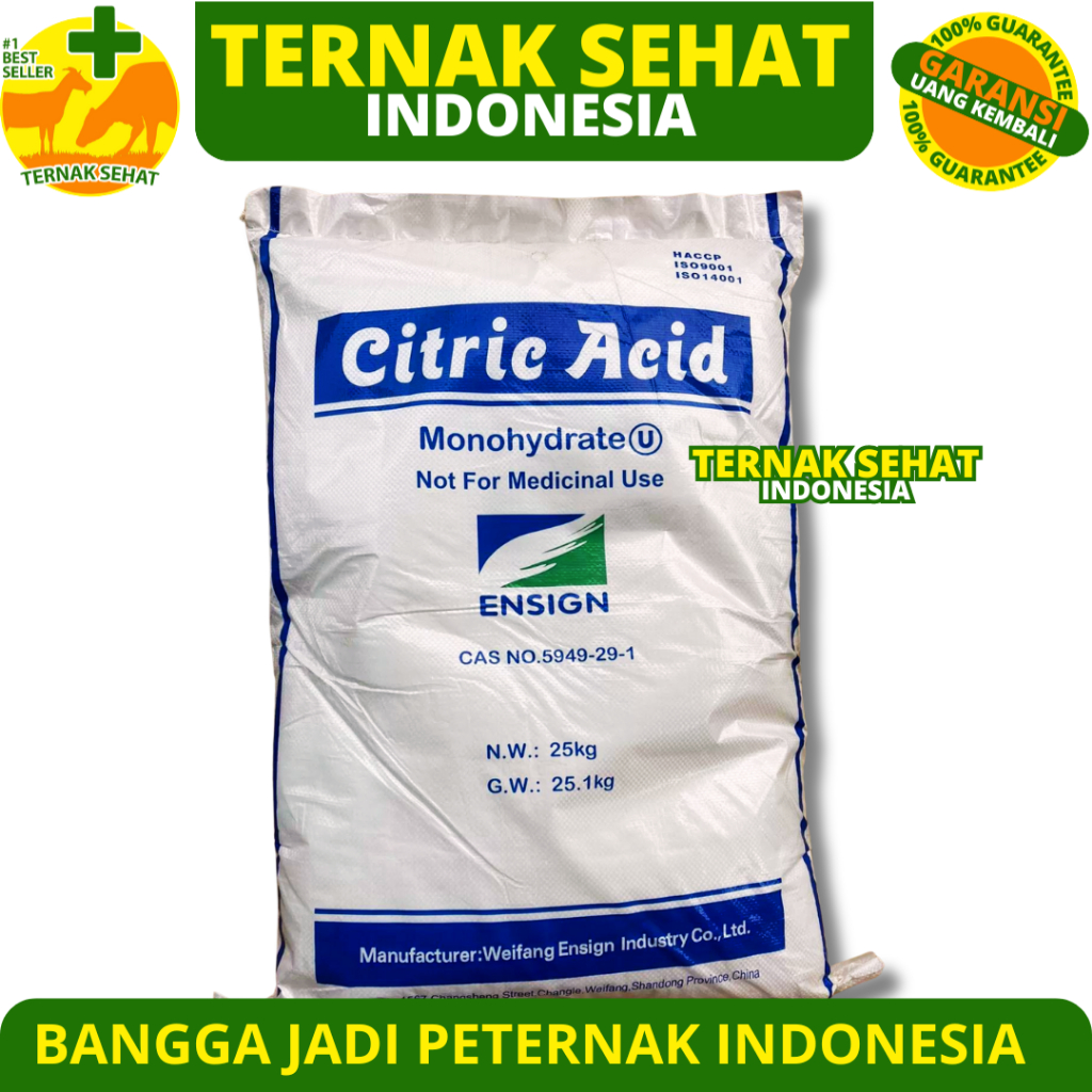 CITRIC ACID FOOD GRADE - Sitrun - Citrun - Sitrat - Sitrun Makanan - Asam Sitrat - Citric Acid Monoh
