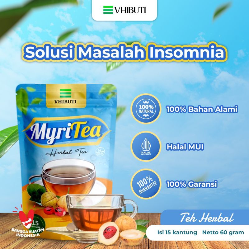 

VHIBUTI MyriTea - Teh Herbal Untuk Membantu Tidur Lebih Nyenyak