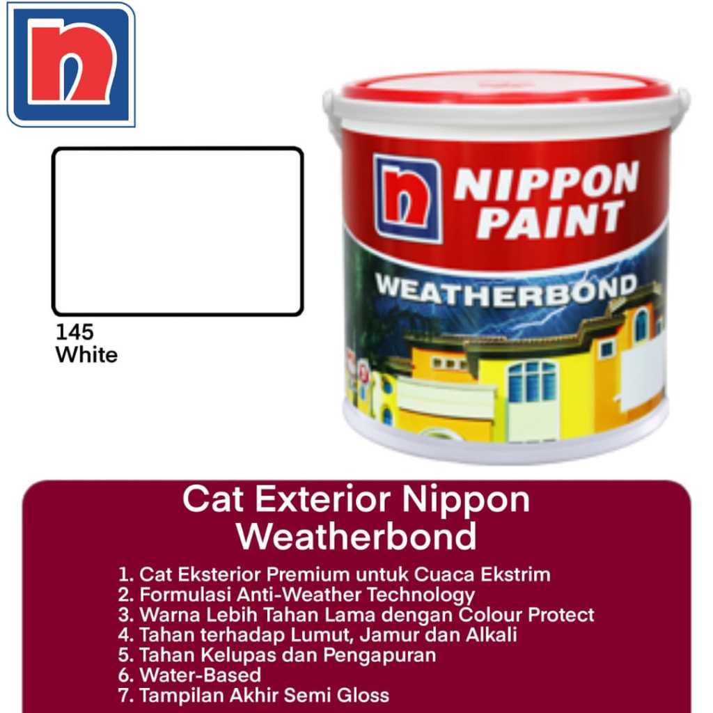 NIPPON WEATHERBOND 20L / CAT TEMBOK LUAR / CAT ADUKAN NIPPON