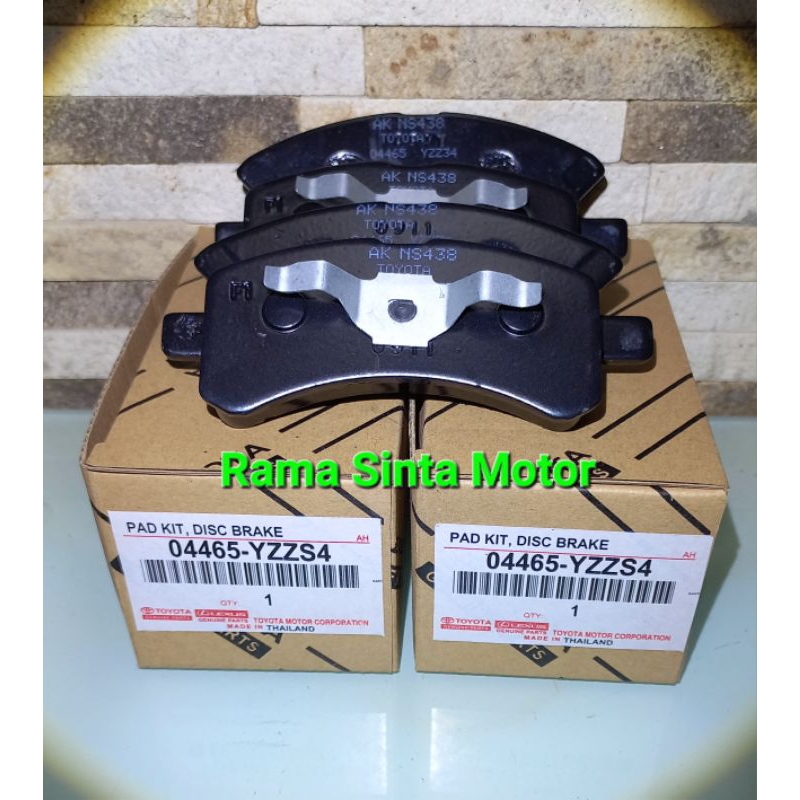 KAMPAS REM DEPAN BRAKE PAD AGYA AYLA MANUAL 04465-YZZS4