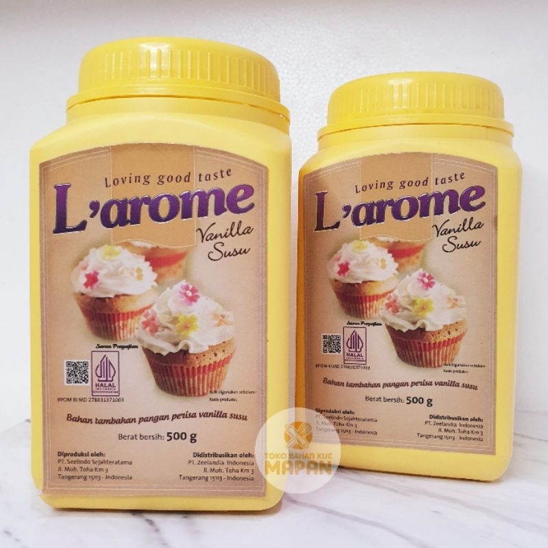 

L'arome Vanilla Bubuk 500gr - Larome Vanilla