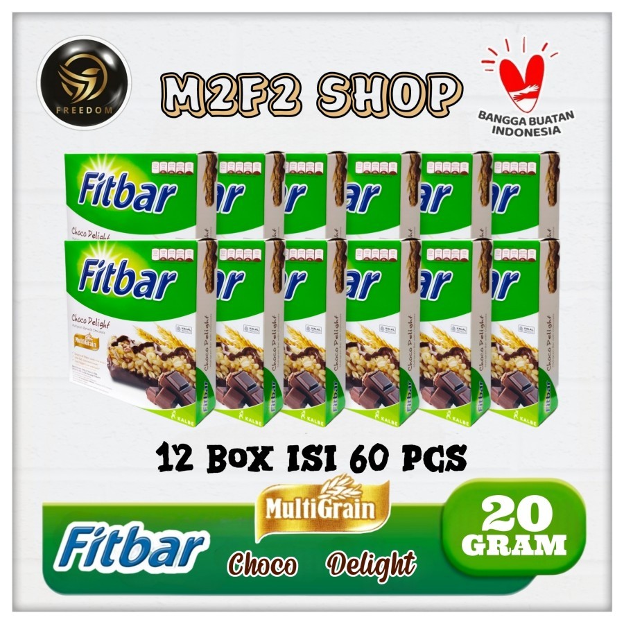 

Fitbar Multigrain Bar With Chocolate | Choco Delight - 20 gr (Kemasan 12 Box)