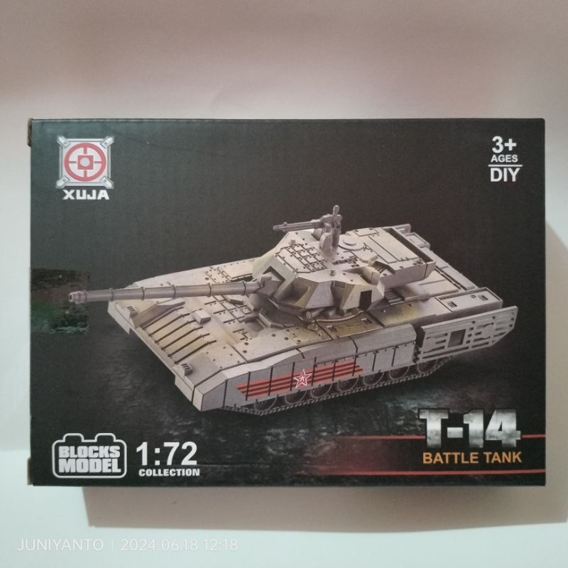 model kit tank T-14 ARMATA 1/72 mainan military