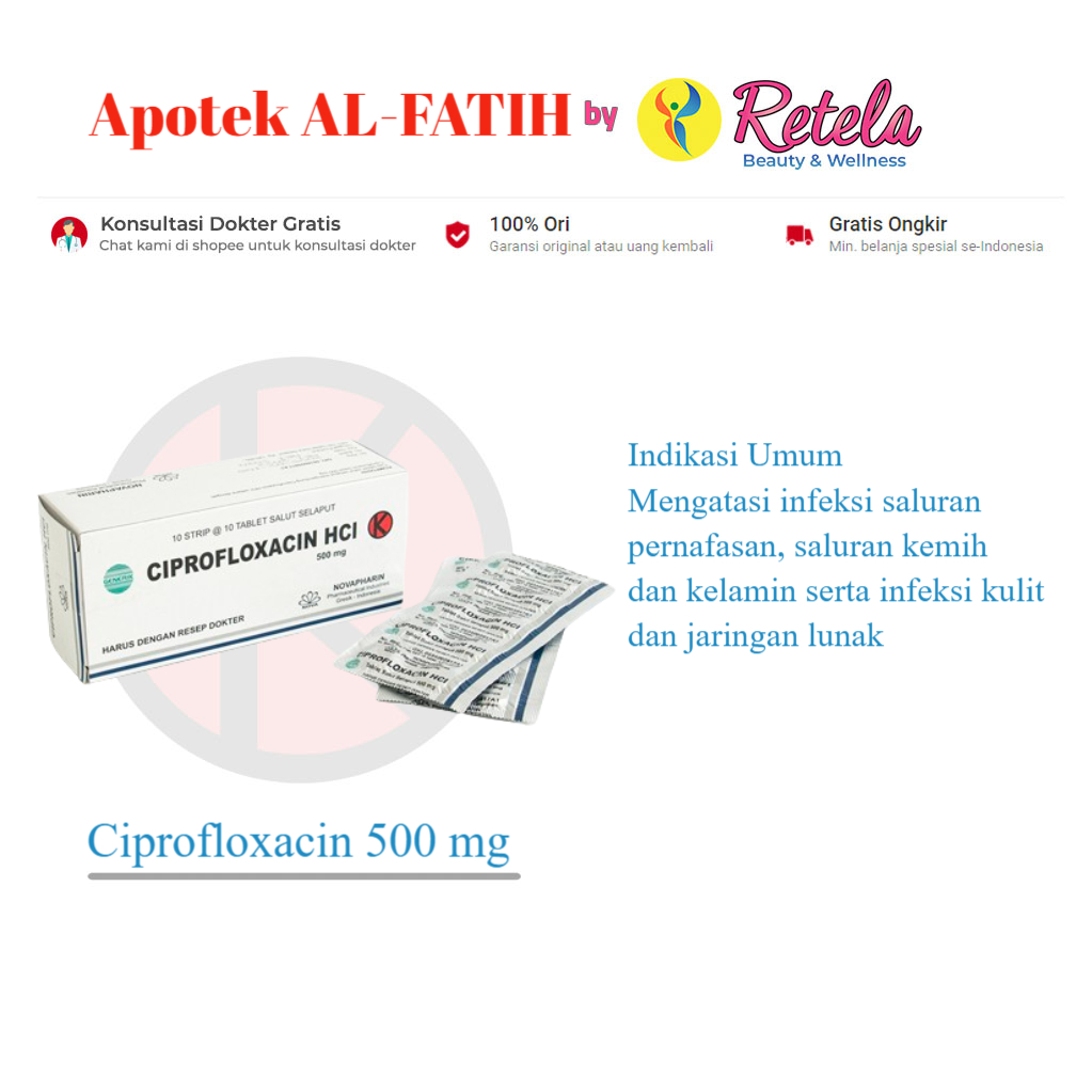 Ciprofloxacin 500 mg 10 Tablet