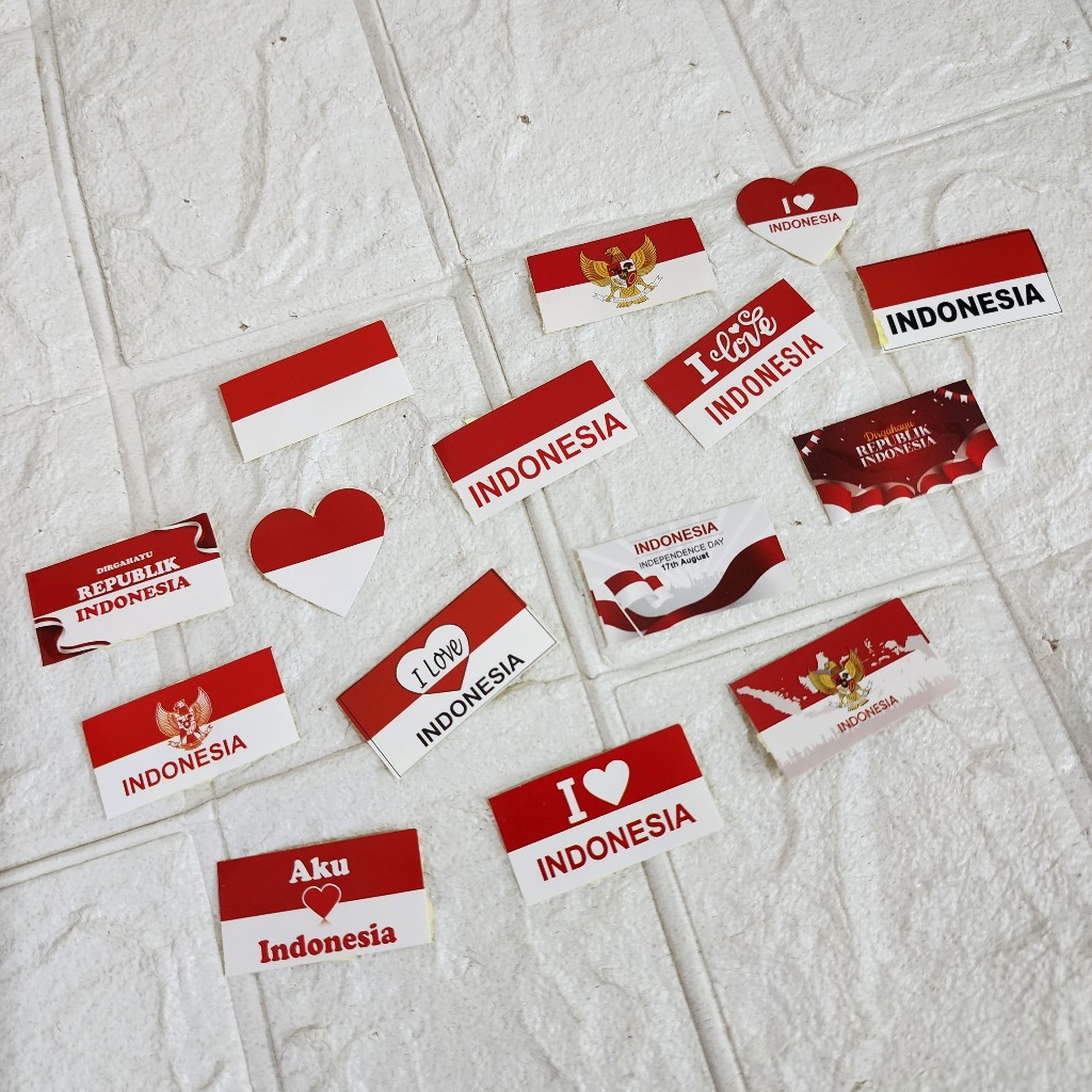 

STIKER PIPI BENDERA MERAH PUTIH / STIKER PIPI HUT DIRGAHAYU RI /AKSESORIS 17 AGUSTUS