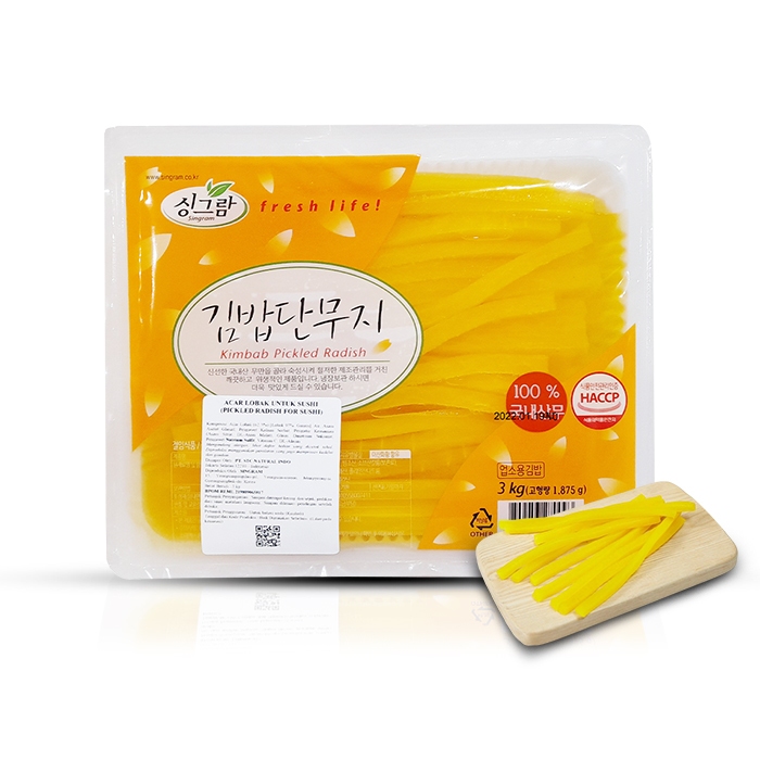 

Singram Danmuji Pickled Radish For Sushi 3kg