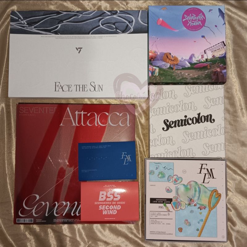 UNSEALED SEVENTEEN BSS ALBUM Semicolon, Attaca, Face The Sun, Second Wind, FML, Heaven (Jeonghan, Jo