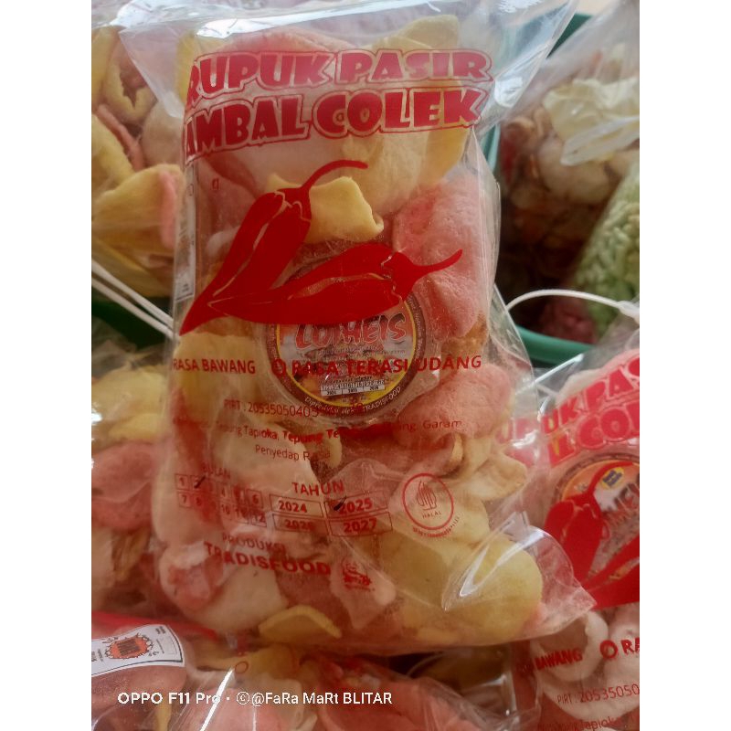 

KRUPUK PASIR SAMBAL COLEK KEMASAN TAS