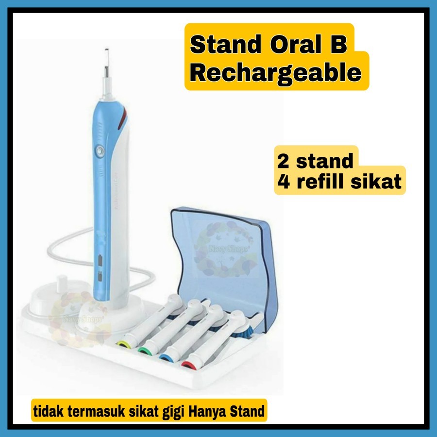 Holder Oral B Sikat Gigi Elektrik Stand Tempat Refill Kepala Sikat 242