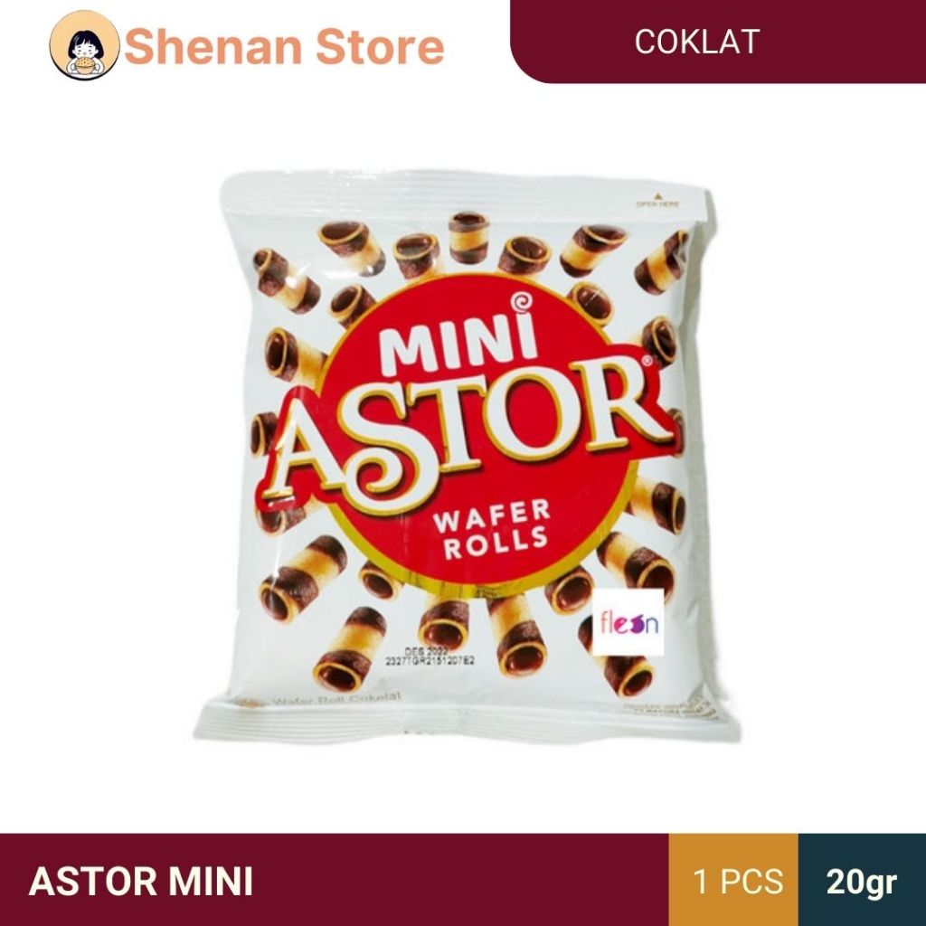 

ASTOR MINI RASA COKLAT ECERAN BIJIAN PCS MAKANAN RINGAN CEMILAN