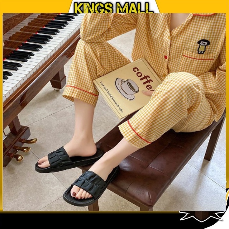 Tren Kekinian KINGS  S5784 Sandal Jelly Serut Wanita Korea Karet Elastis Balance  Sandal Slop Wanita
