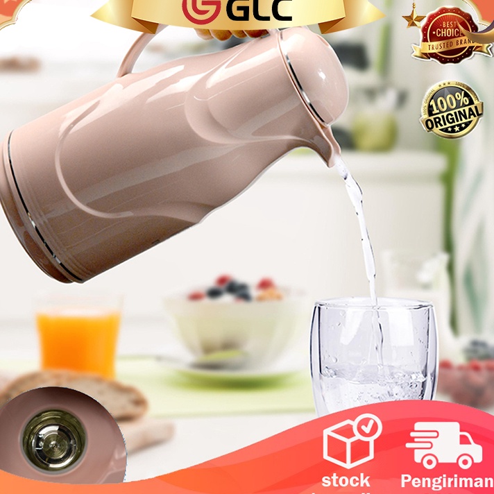 KI3 QME TERMOS AIR PANAS BAHAN KACA LUAR PLASTIK WATER JUG 13 LITER BESAR
