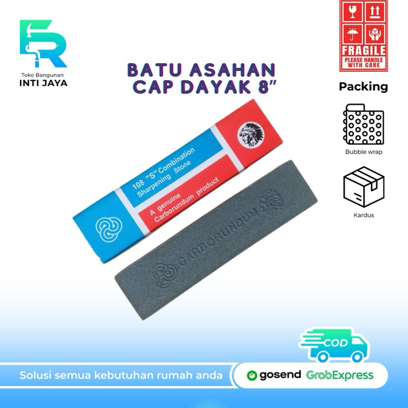 BATU ASAH BIRU TUA CAP DAYAK 8 INCH