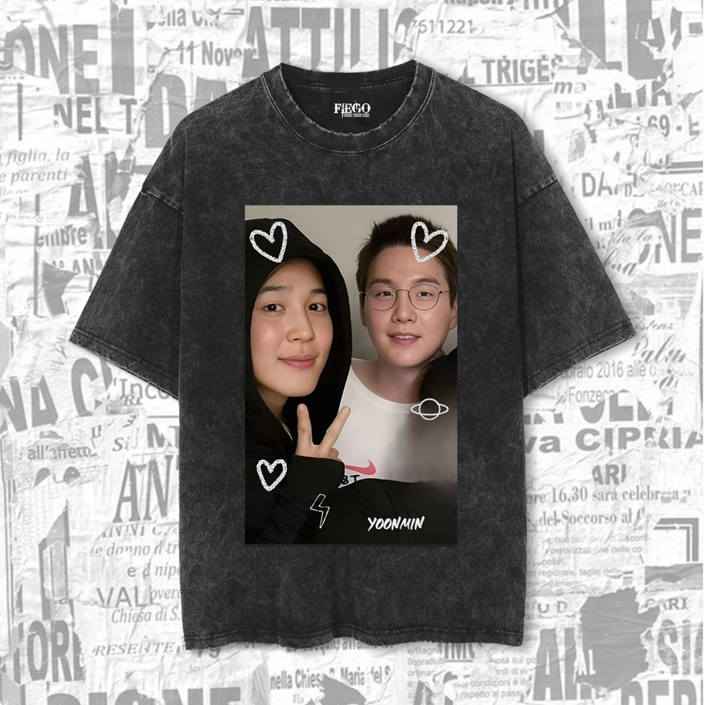 Fiego "YOONMIN" | Premium Oversize T-Shirt | Stone Wash