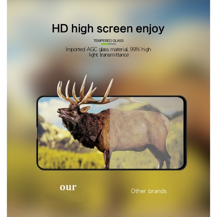 Vivo X50 Tempered Glass 9D 6D Full Cover Full Glue
