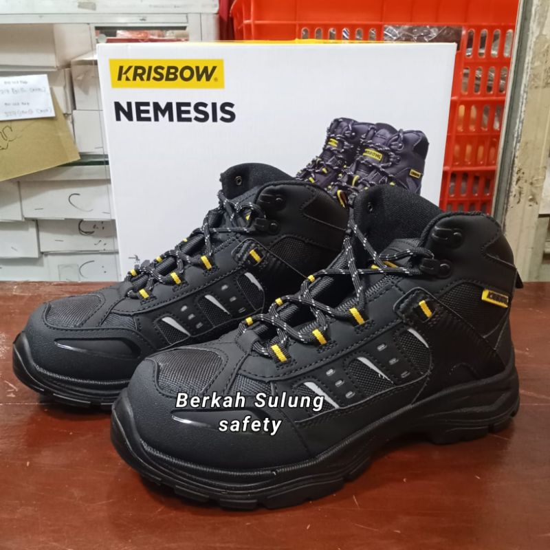 Sepatu Safety Krisbow Nemesis Berkualitas Original 100% Krisbow - Safety Shoes Keselamatan Kerja Ker