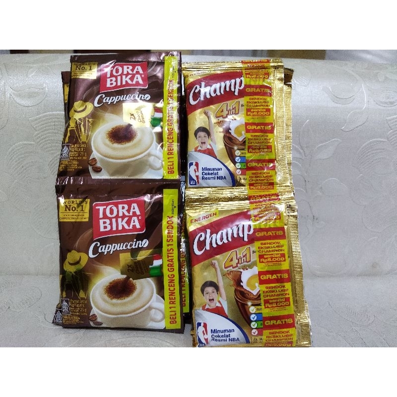 

PAKET KOPI TORABIKA CAPPUCCINO / ENERGEN CHAMPION / ENERGEN / KOPI KAPAL API / KOPI NESCAFE / PAKET KOPI DAN TEH / PAKET ENERGEN / PAKET KOPI