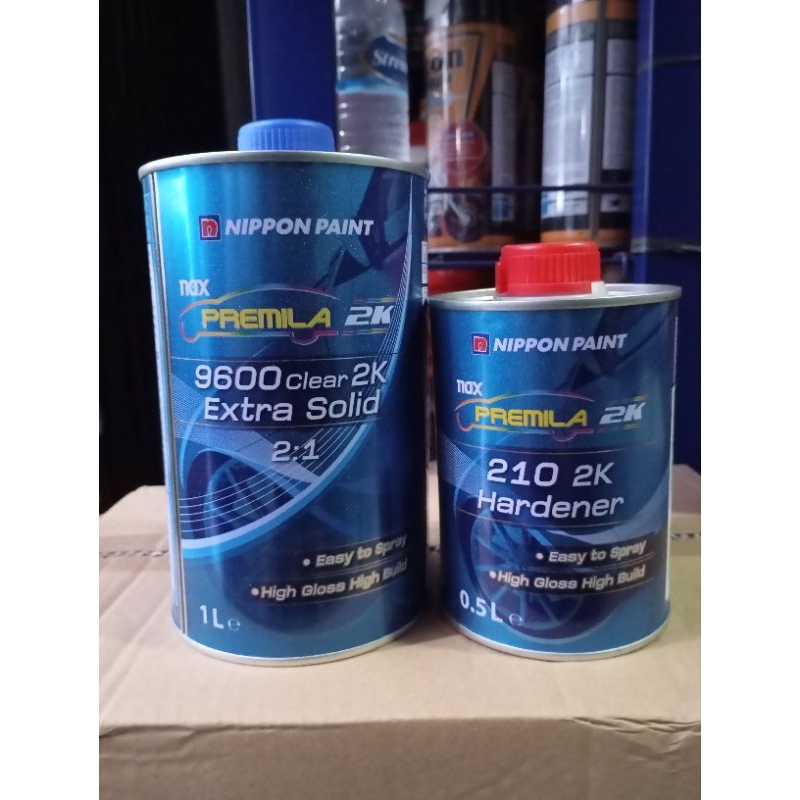 Premila 9600 Top Coat Clear Hardener 1,5L Set Original Nippon paint