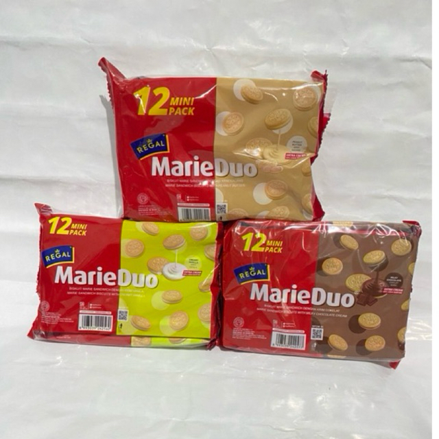 

REGAL MARIE DUO PACK ISI 12 SNACK LOCAL HALAL