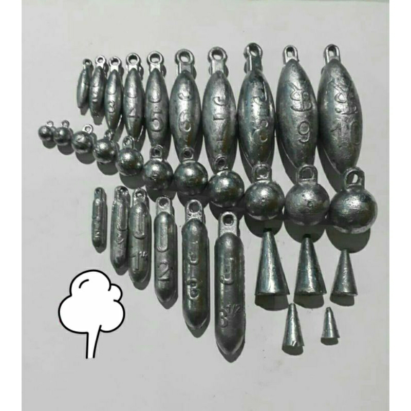 timah pancing merk Rawarontex 13,7grain isi 250pcs