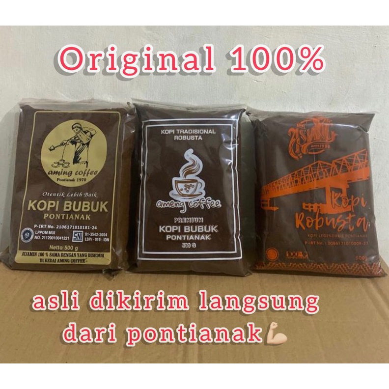 

Termurah KOPI AMING Coffee shop kopi bubuk legendaris Aming asli pontianak KHUNTIEN PILIHAN KOPI ROBUSTA