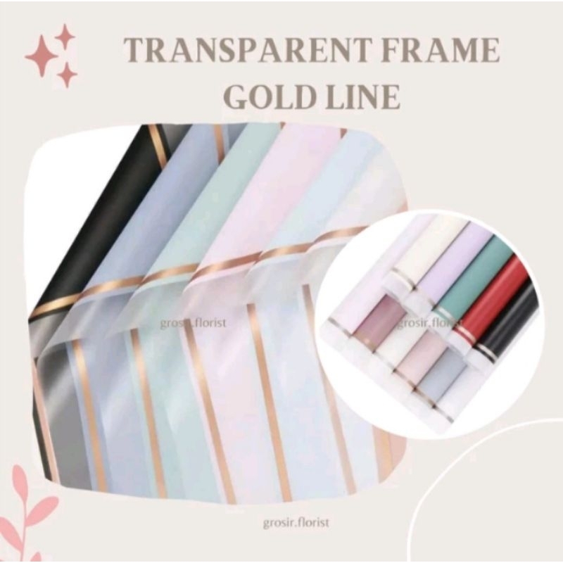 

KERTAS BUKET BUNGA TRANSPARENT GOLD FRAME CELLOPHANE
