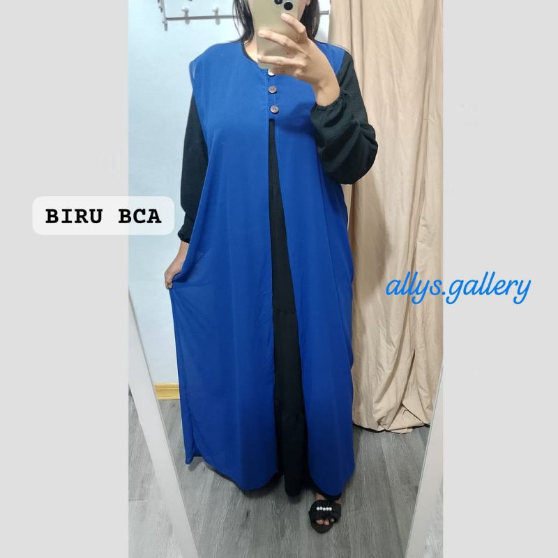 outer panjang wanita fashion muslim / outer ceruty panjang / outer ceruty tanpa lengan