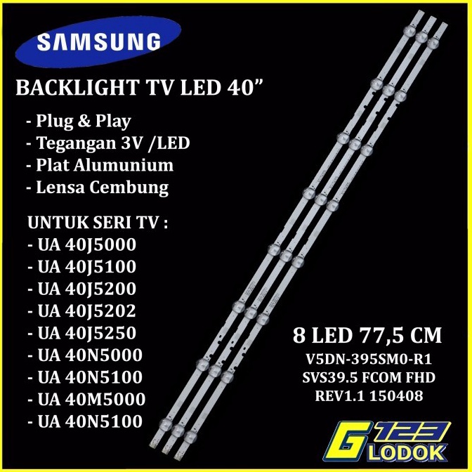 Stok terbatas Backlight TV Samsung 4 Inch UA 4J5 51 52 522 525 4N5 8K