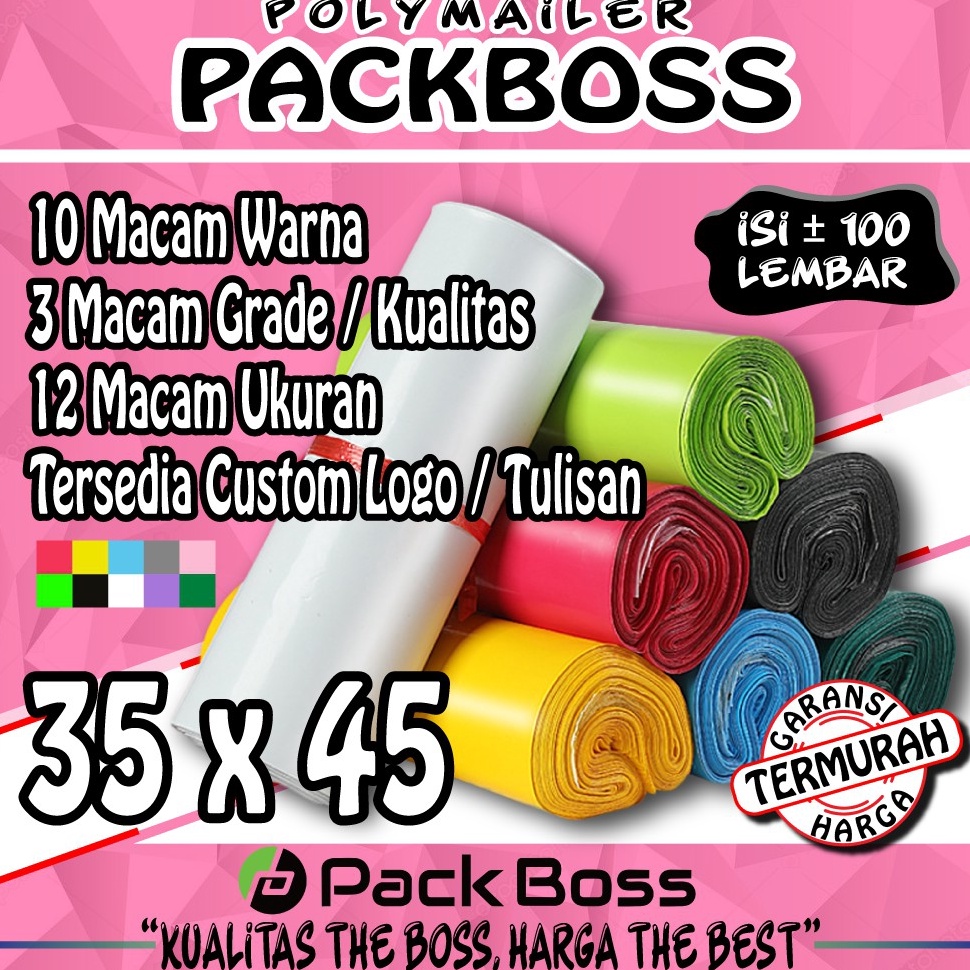 

Terlaris POLYMAILER PACKBOSS 35x45 HARGA ISI 1 LEMBAR KUALITAS BOSS HARGA JOSS LANGSUNG PABRIK
