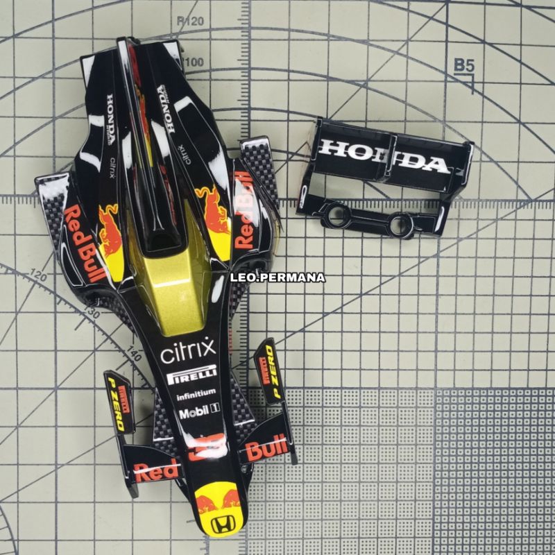 BODY SHADOW SHARK REPAINT F1 REDBULL | TAMIYA SHADOW SHARK