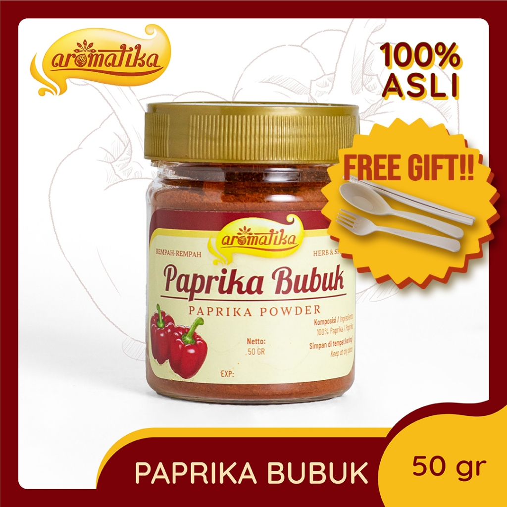

[Gratis Alat makan Cantik] Paprika Bubuk Aromatika (100% asli): Bubuk Paprika Pedas dan Gurih untuk aneka Masakan Eropa dan Asia yang kaya Rasa