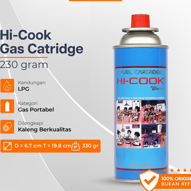 Sale Gas Portable HiCook Original Baru 23 Gram