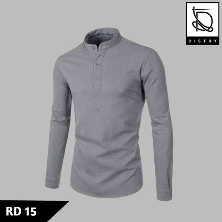 Kemeja slimfit pria bahan katun Jepang premium