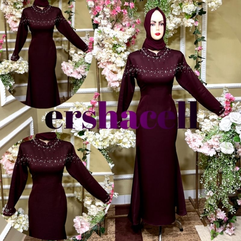 gaun pesta bahan maxmara silk gaun terbaru gaun rania rok duyung