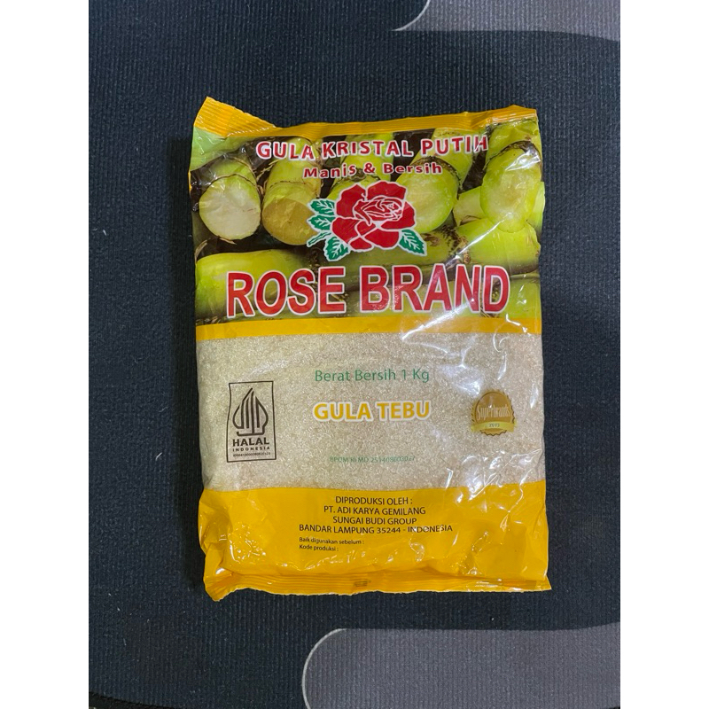 

gula rose brand 1kg sesuai stock yg trcantum