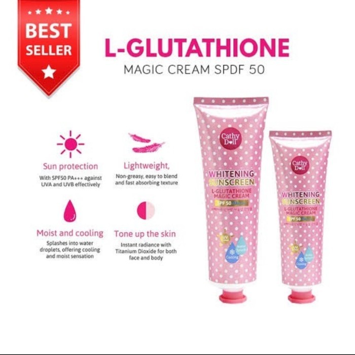 Cathy Doll L-Glutathione magic cream 50 spf Thailand