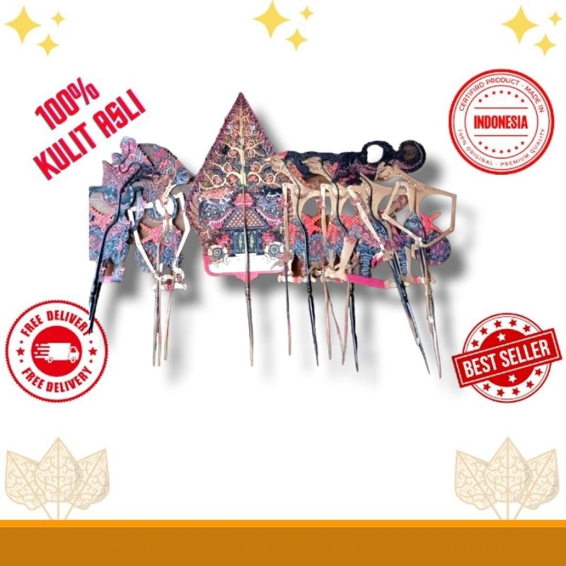 WAYANG KULIT ALUSAN PANDAWA 5 GUNUNGAN KRISNA DAN PUNOKAWAN