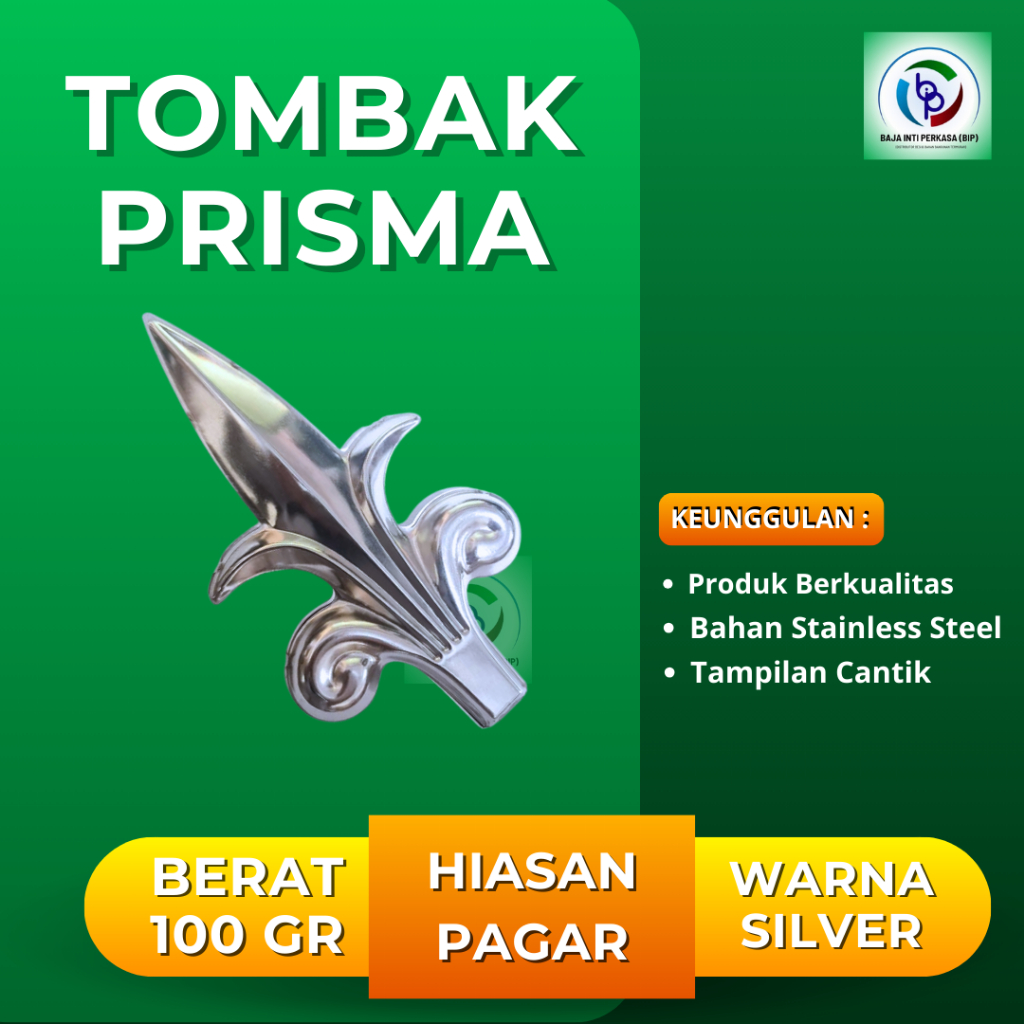 Hiasan Pagar Besi Stainless Steel/Ornamen Pagar/Tombak Plat Tahan Karat