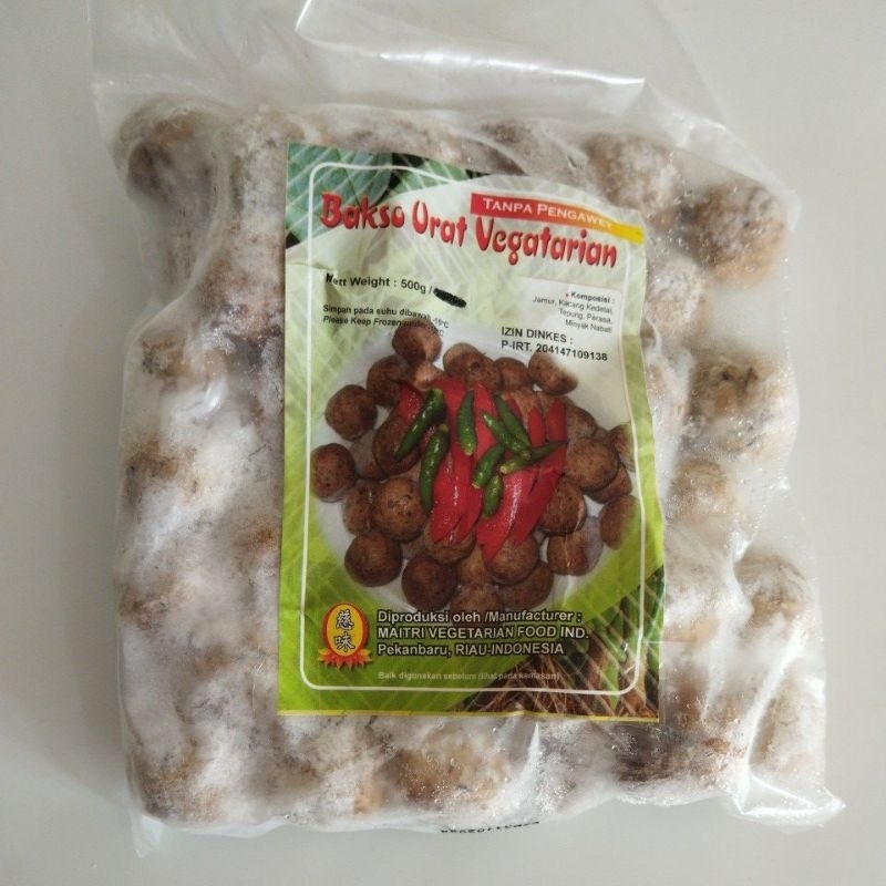 

bakso urat vegetarian 500g / frozen food vegetarian / maitri vegetarian food ind. pekanbaru