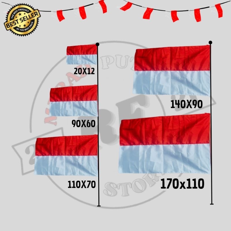 BENDERA MERAH PUTIH INDONESIA UKURAN BESAR
